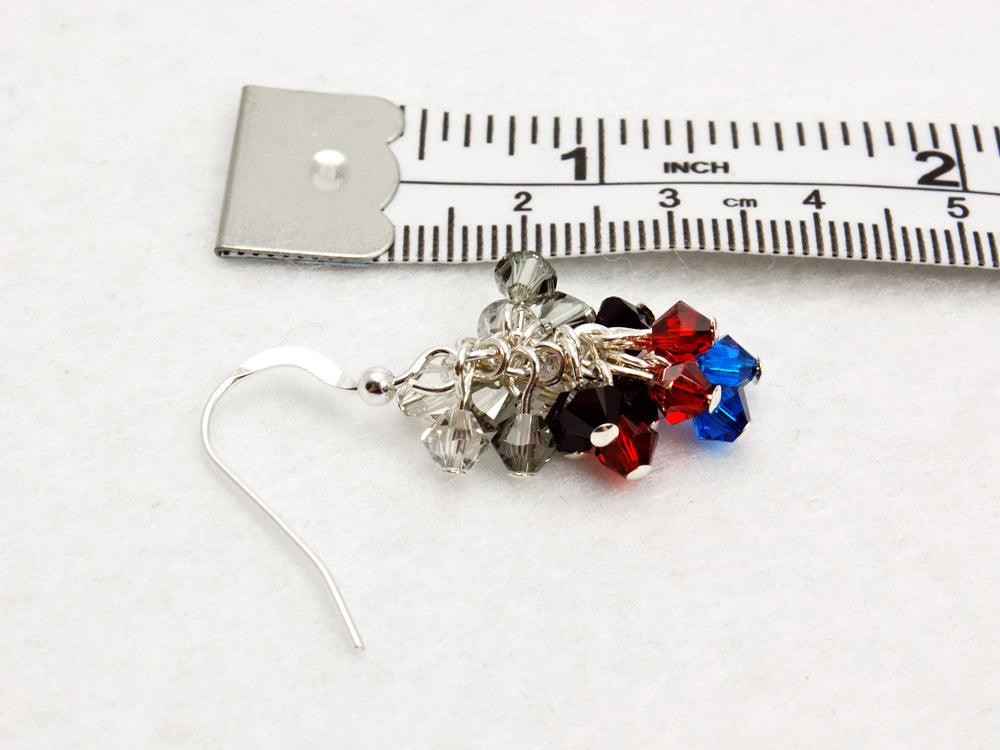 Vampire Queen Cluster Earrings - Fandoms in Swarovski