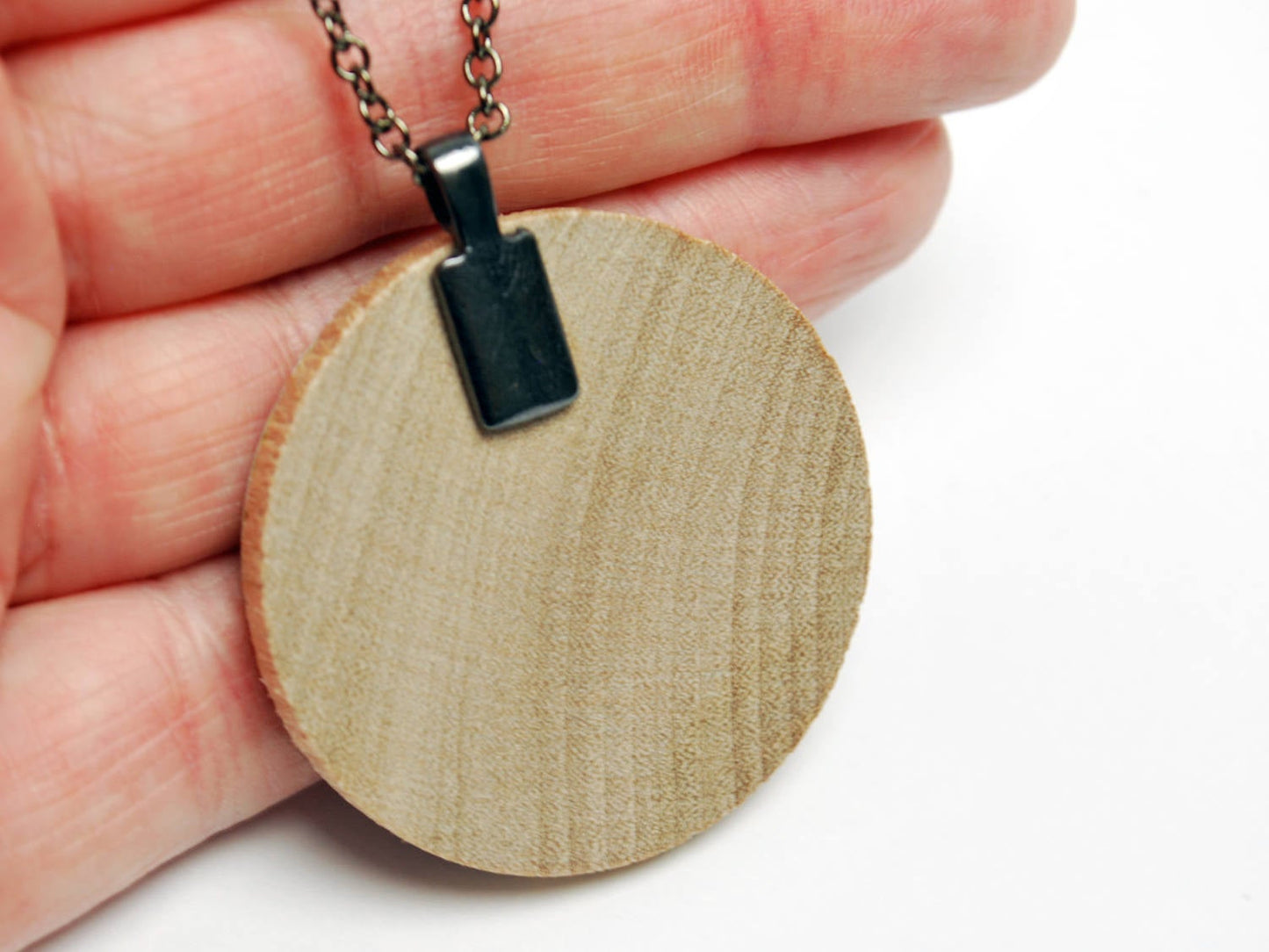 Upcycled FFXI Character Necklace in Gunmetal