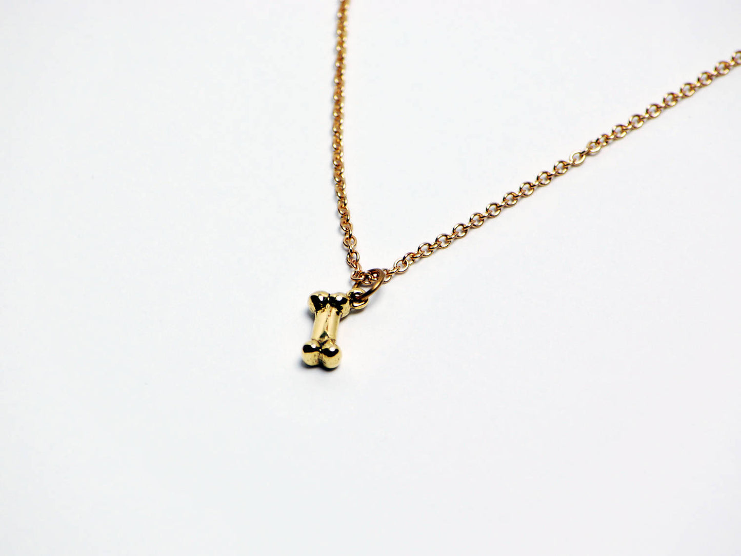 Bone Necklace in Gold