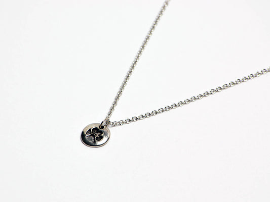 Paw Print Necklace in Silver