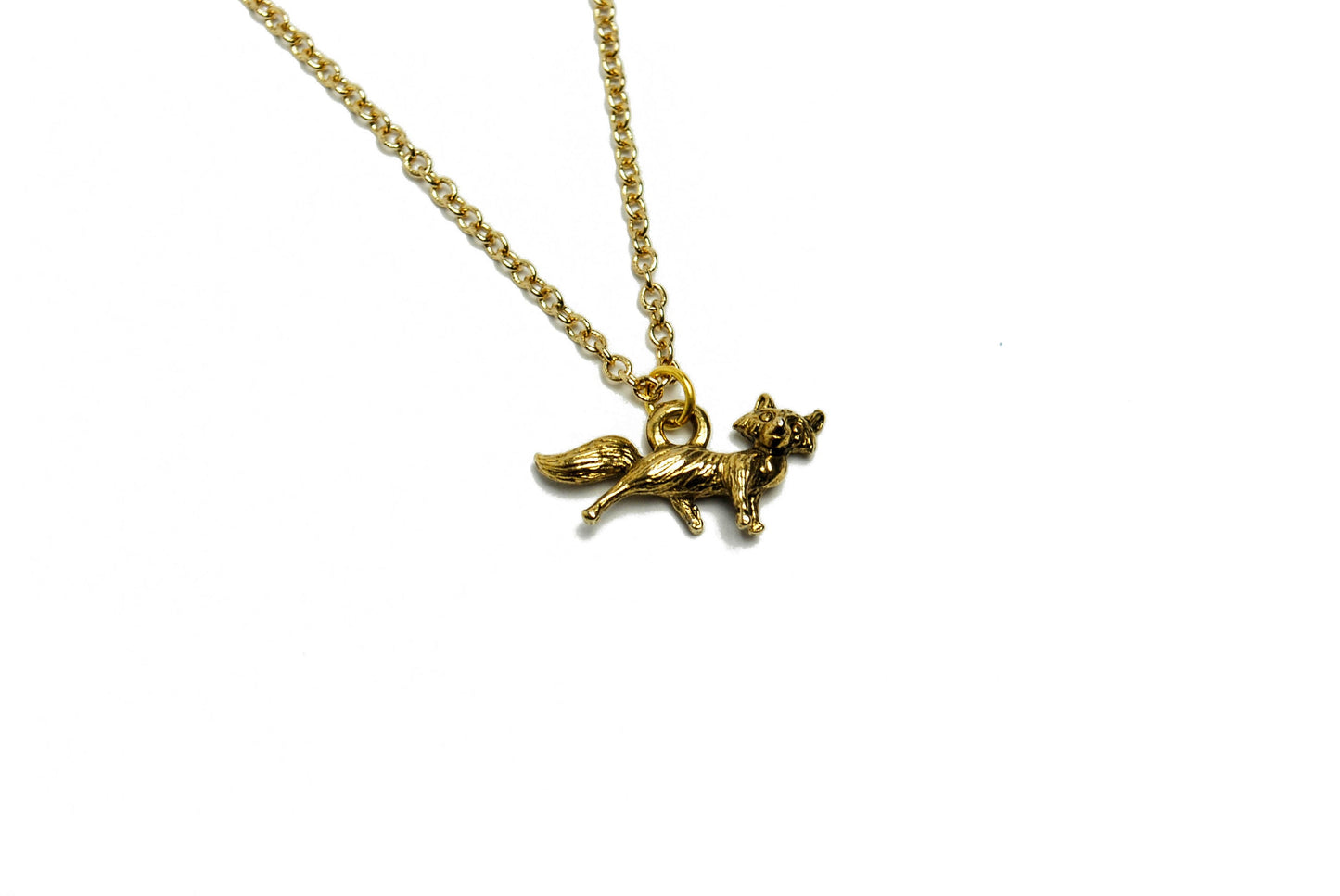 Fox Necklace in Gold