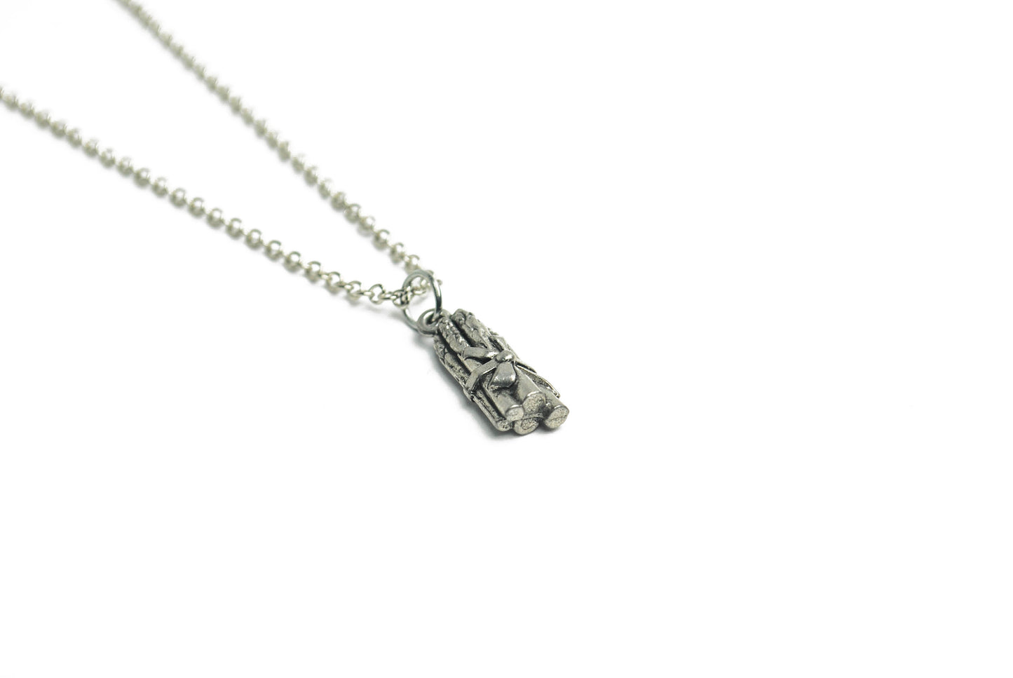Silver Asparagus Charm Necklace - LuvCherie Jewelry