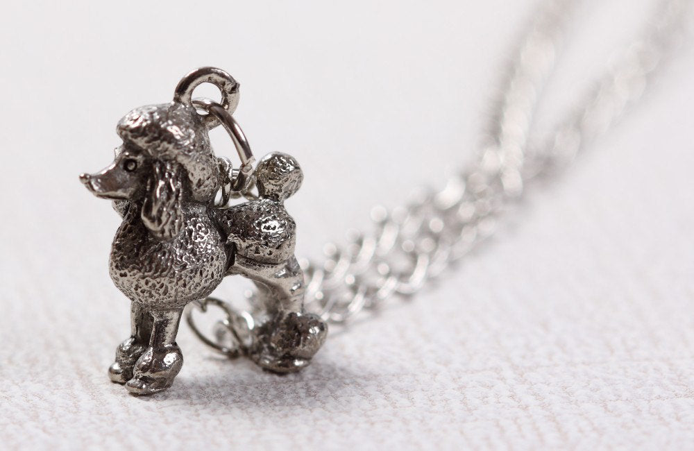 Poodle Necklace in Silver