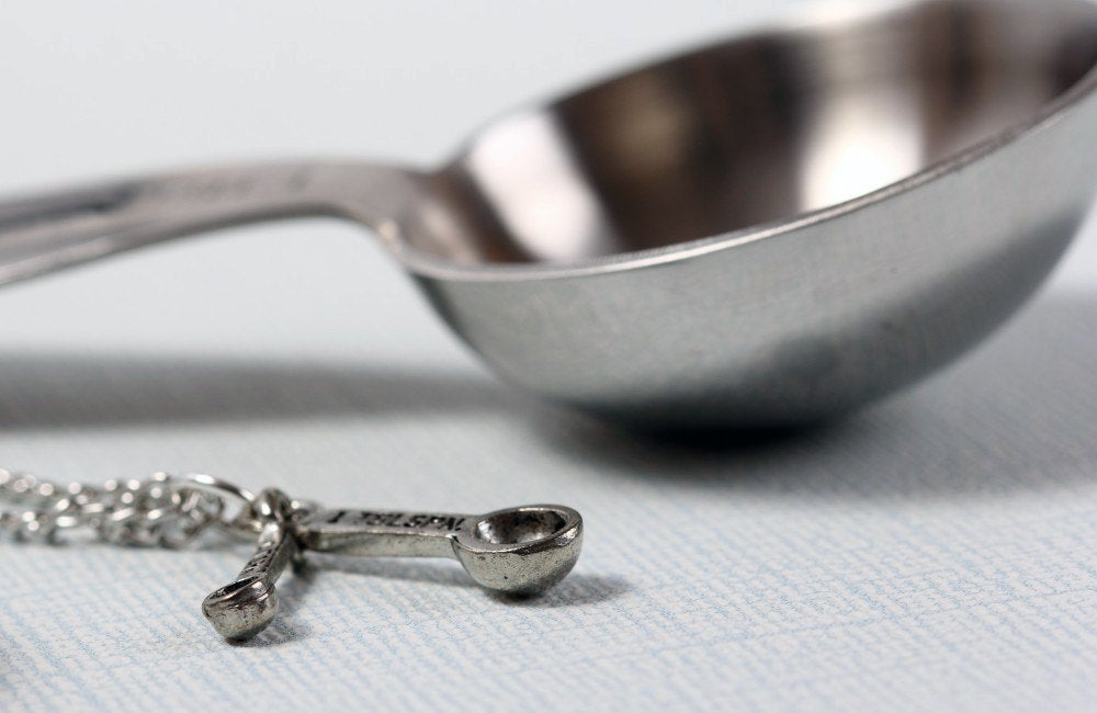 Measuring Spoons Necklace in Silver