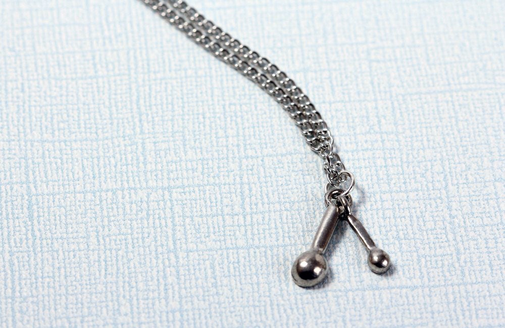 Measuring Spoons Necklace in Silver