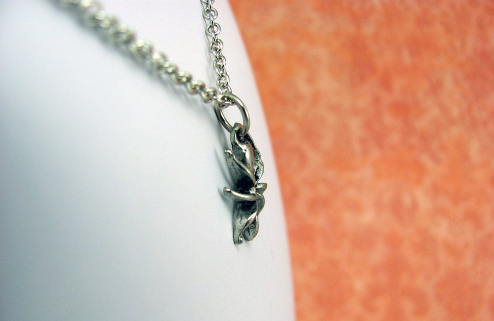 Spider Necklace in Silver