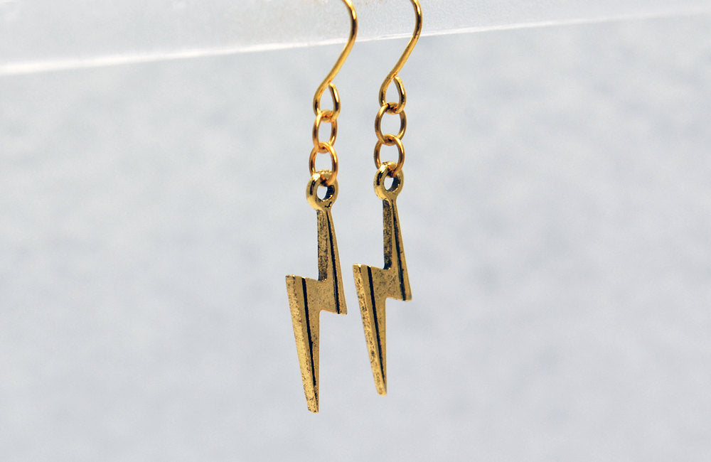 Lightning Bolt Jewelry Set in Gold