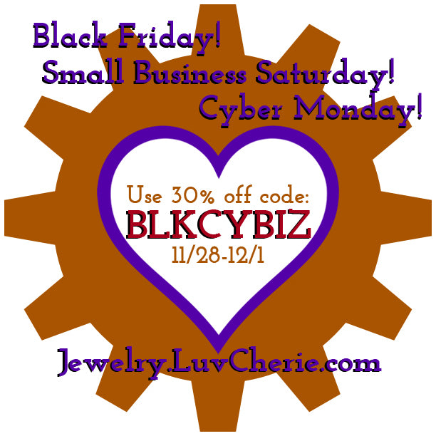 Sale: Black Friday, Small Business Saturday, Cyber Monday