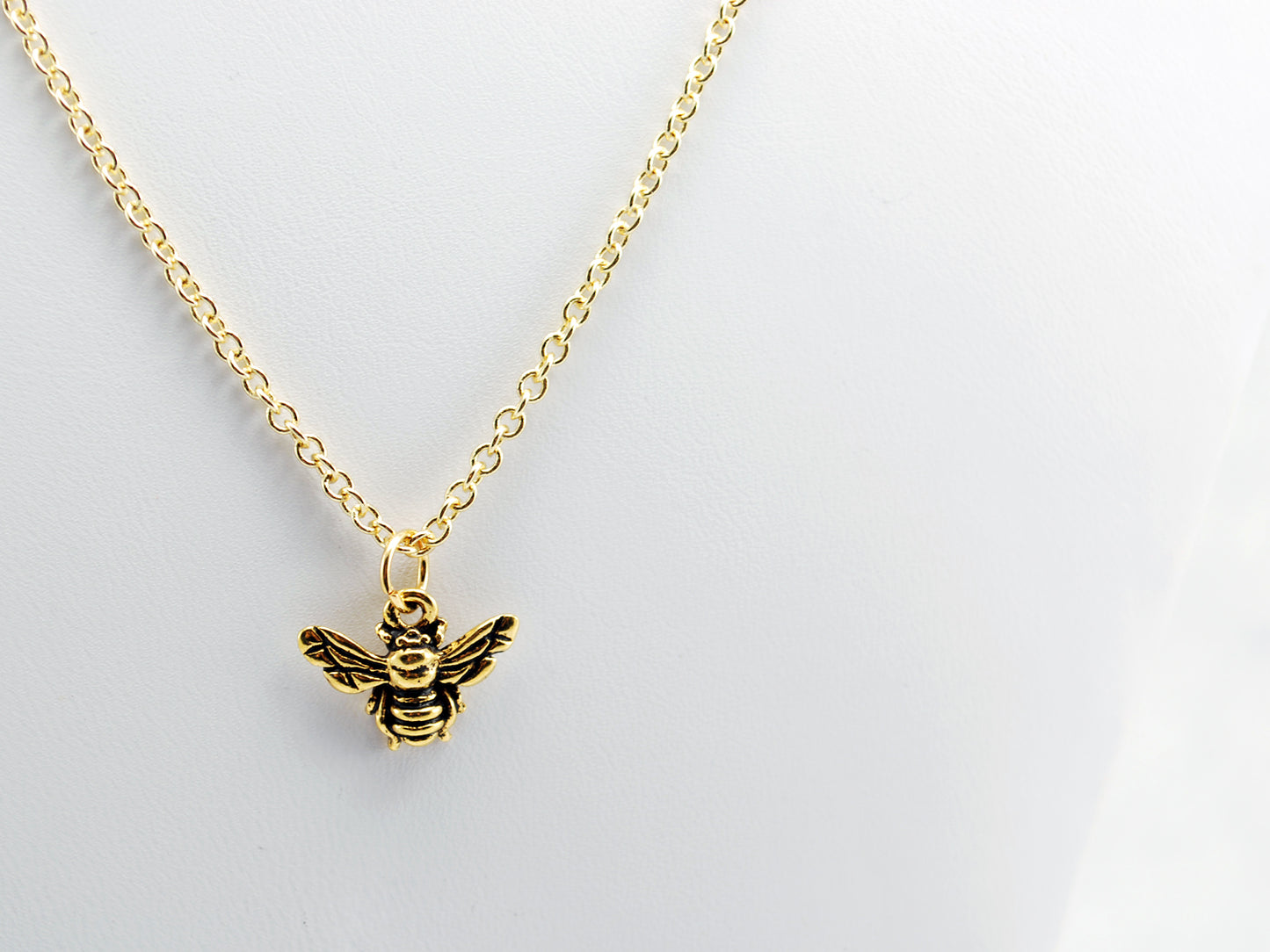 Bee Necklace in Gold