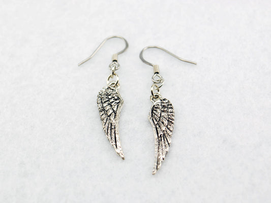 Wing Earrings in Silver