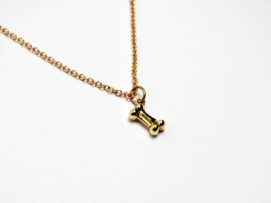 Bone Necklace in Gold