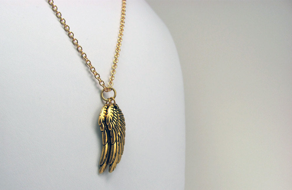 Wings Necklace in Gold